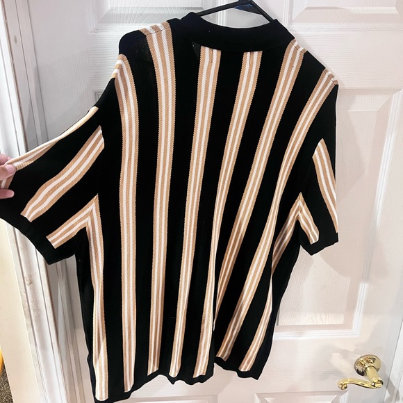Bershka ASOS Striped button Up M - Picture 3 of 5